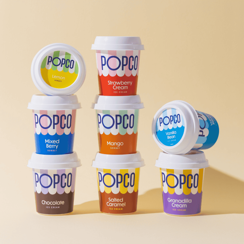 BUILD A BOX – 12 POPCO Tub Ice Creams (150ml)