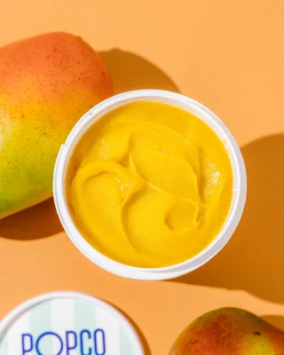 Real mangoes in, real mango sorbet out 🥭🍦

Available to order on ilovepopco.com

#POPCO #BetterForYou #AllNatural #LocalProduce